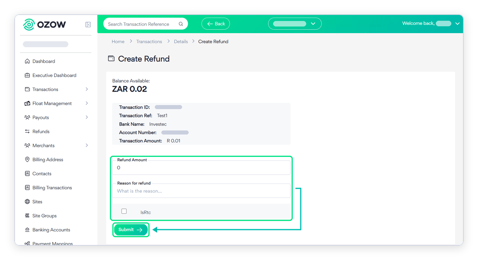 Refund Form